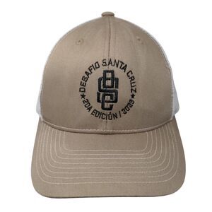 Desafio Santa Cruz Snapback Mesh Back Trucker Hat Tan One Size Tami